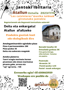 Afaria «Les Cuisinieres» musika taldeak girotuta (2023/07/14)