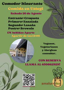Comida en Uztegi (26/08/2023)